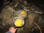 Cooking bannock on the campfire